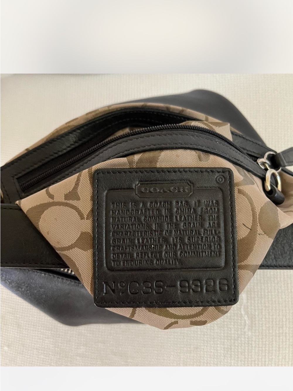 Vintage Coach Black Leather Bag - Picture 11 of 11